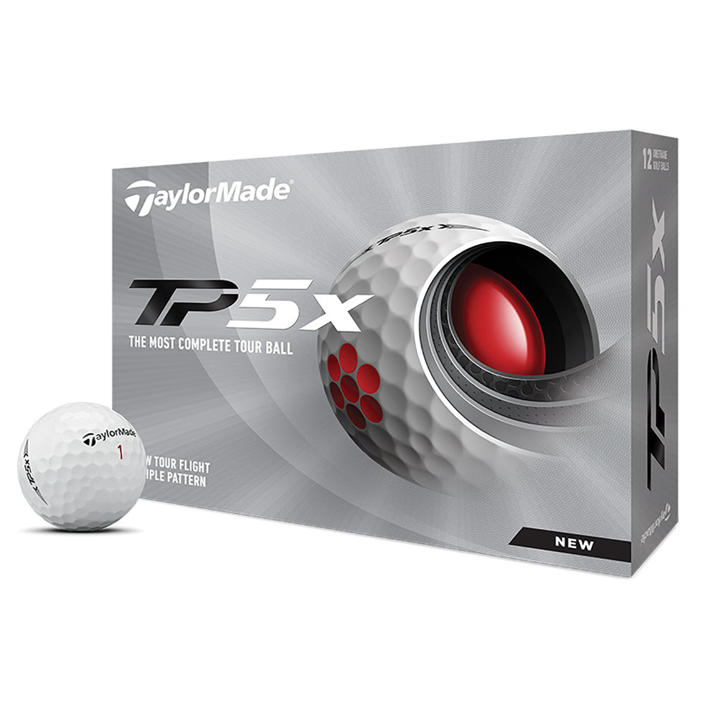 TaylorMade TP5x Golf Balls - Dozen 1 - White