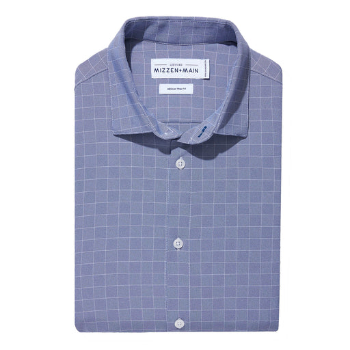 Mizzen + Main Garner Trim Fit LS Mens Dress Shirt