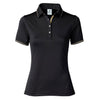 Daily Sports Nyx Black Womens Golf Polo