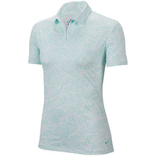 Load image into Gallery viewer, Nike Printed UV Dri Fit Womens Golf Polo - 434 LIGHT AQUA/XL
 - 2