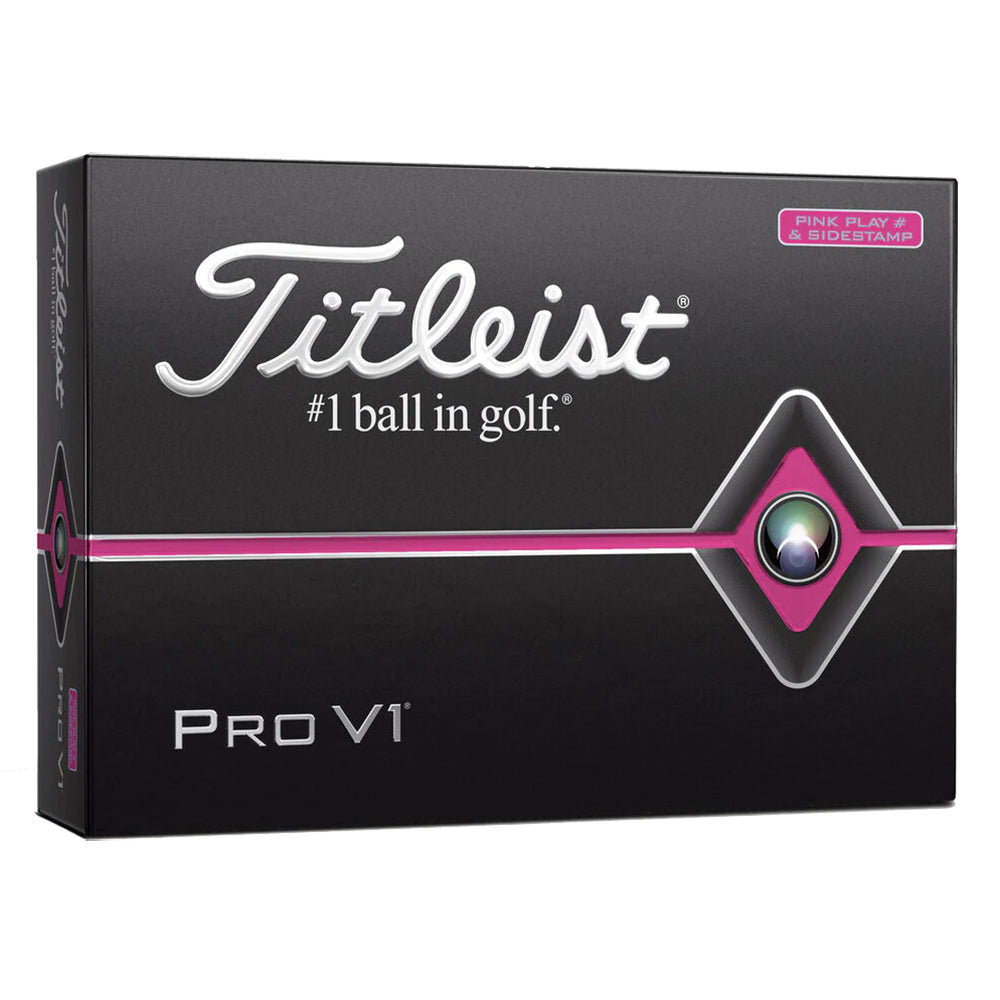 Titleist Pro V1 Pink Edition Golf Balls - Dozen