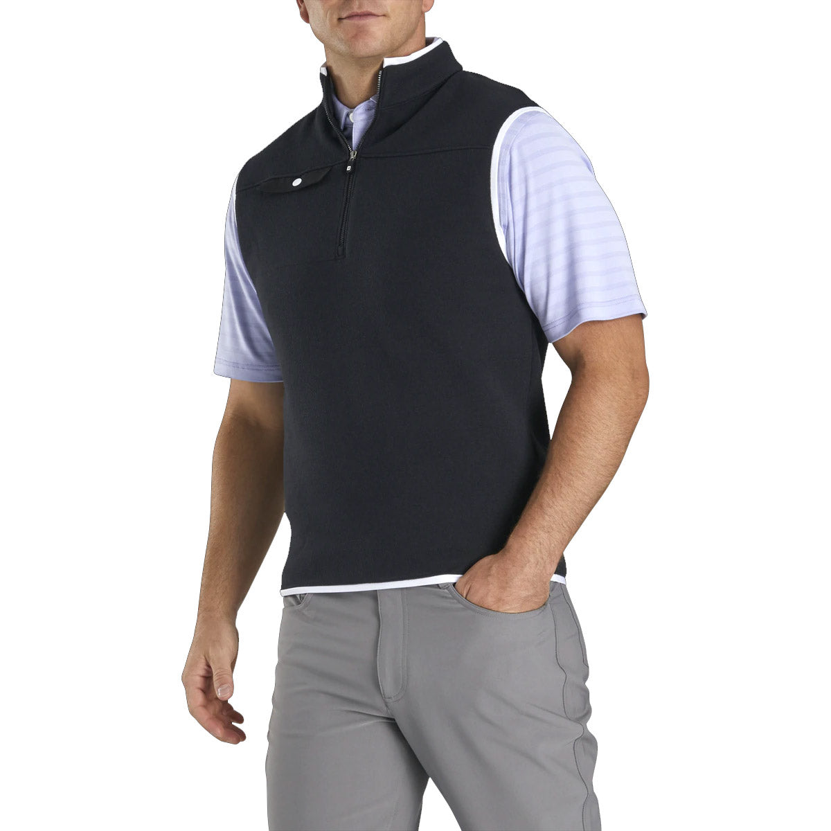 Half-Zip Jersey Vest - FootJoy