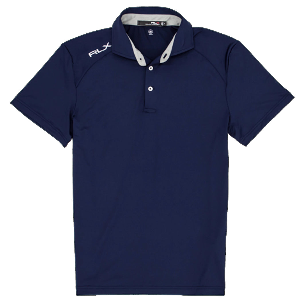 RLX Featherwt Jersey Lux-Lesur Nvy Mns Tennis Polo