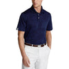 RLX Mesh Camo Jacquard French Navy Mens Golf Polo