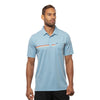 TravisMathew Cabana Heather Heritage Blue Mens Golf Polo