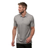 TravisMathew Dime Piece Heather Medium Grey Mens Golf Polo