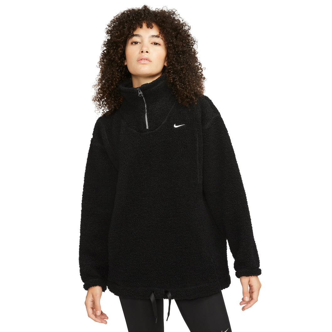 Nike Therma-FIT Cozy Womens Training 1/2 Zip - Black/XL