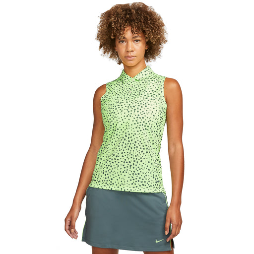 Nike Dri-FIT Victory HO Printed Womens Golf Polo - LIME GLOW 345/L