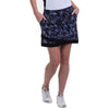 EP New York Texture Print Black Multi 17.5in Womens Golf Skort