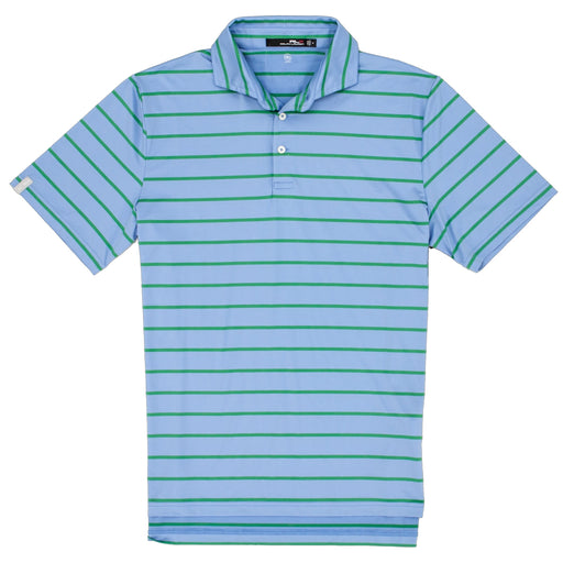 RLX Ralph Lauren Fwt Airflow Bl Grn Mens Golf Polo - Bl Lagon/Crs Gn/XL