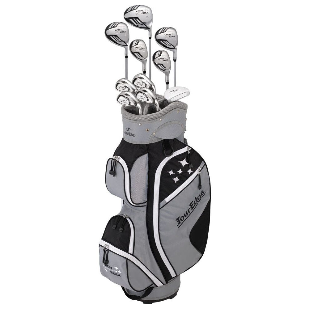 Tour Edge Lady Edge 8 Piece Womens Golf Set - Grey/Black/Right Hand Reg