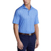 RLX Ralph Lauren Printed Lightweight Airflow Jersey Sailfish Blue Mens Golf Polo