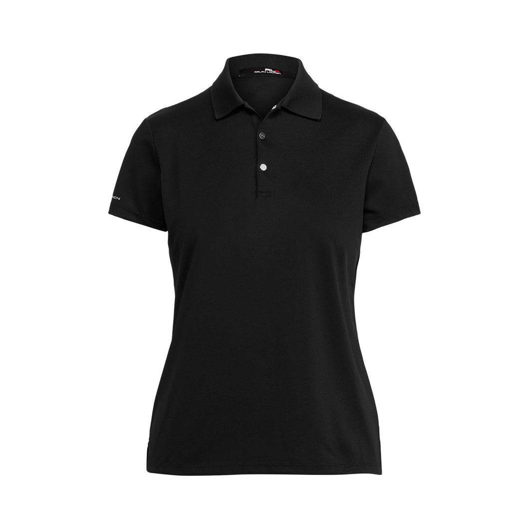 RLX Ralph Lauren Tournament Black Womens Golf Polo - Polo Black/M