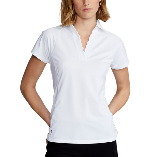 RLX Ralph Lauren Scallop Placket White Womens Polo