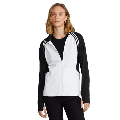 RLX Ralph Lauren Carbon Polo Blk Wmns FZ Jkt - Polo Blk/White/L