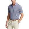 RLX Ralph Lauren Lightweight Airflow Jersey Aurora Channel Blue Mens Golf Polo