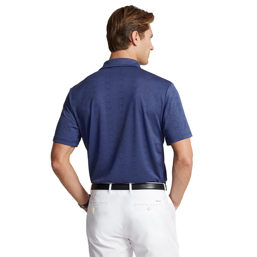 RLX Ralph Lauren Knit Jacq Light Nvy Men Golf Polo