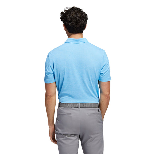 Adidas Heather HEAT.RDY Blue Rush Mens Golf Polo