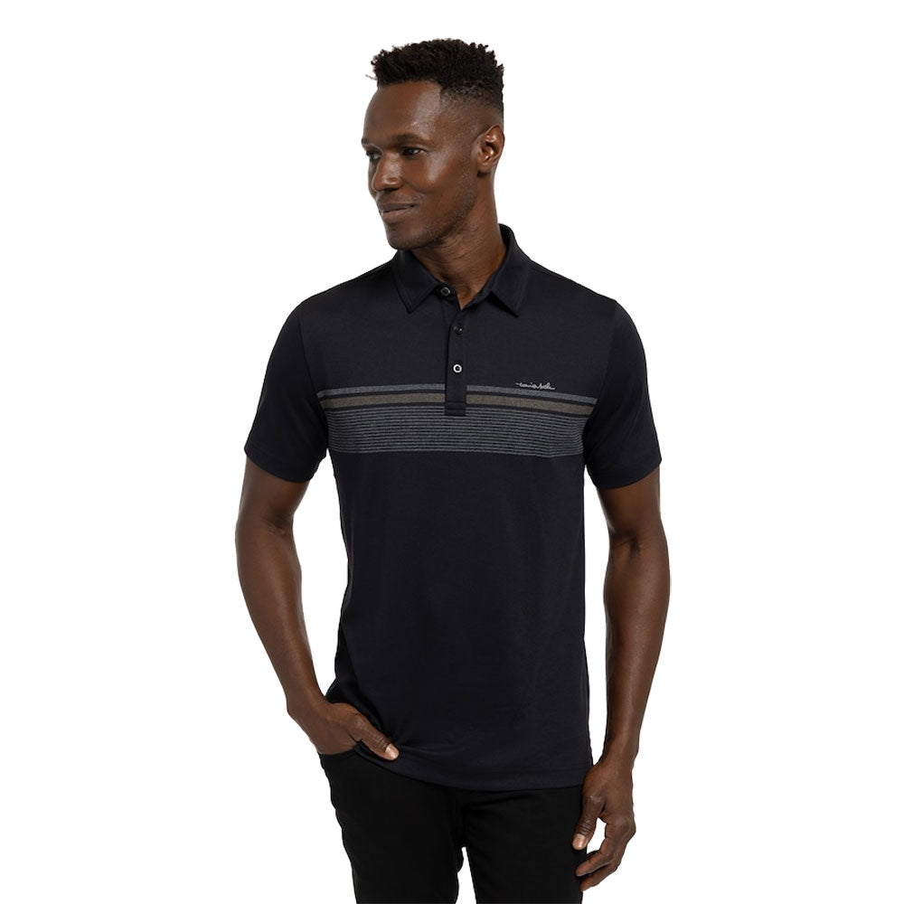 TravisMathew Signal Black Mens Golf Polo – Golf-Clubs.com