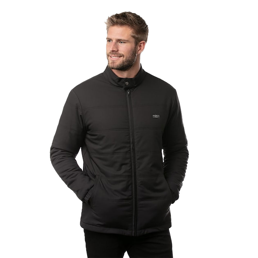 TravisMathew Interlude Blk Mens Golf Puffer Jacket - Black 0blk/XXL