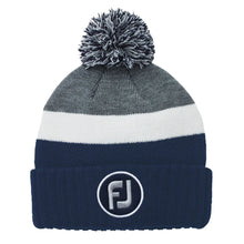 Load image into Gallery viewer, FootJoy Winter Knit Pom Pom Unisex Golf Beanie - Navy
 - 3