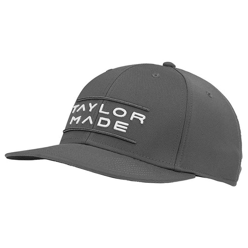 TaylorMade Stretchfit Flatbill Mens Golf Hat - Charcoal