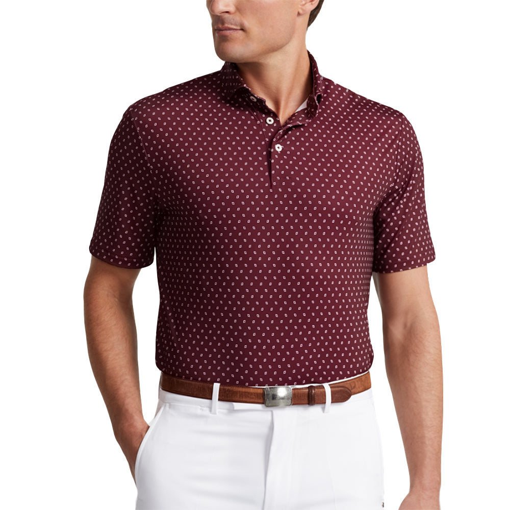 RLX Polo Golf LW AirflowDiamond Mens Golf Polo - Steward Diamond/XL