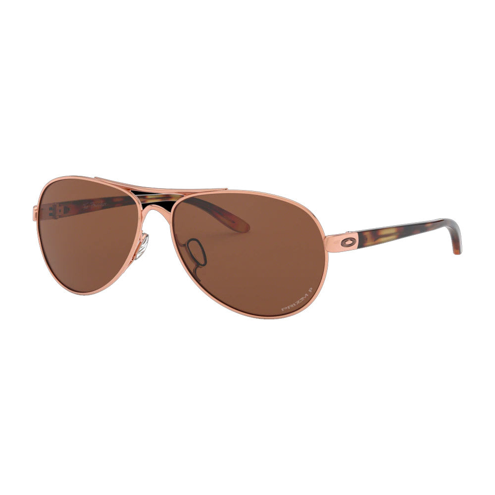 Oakley Tie Breaker Rose Gold Polarized Womens Sunglasses